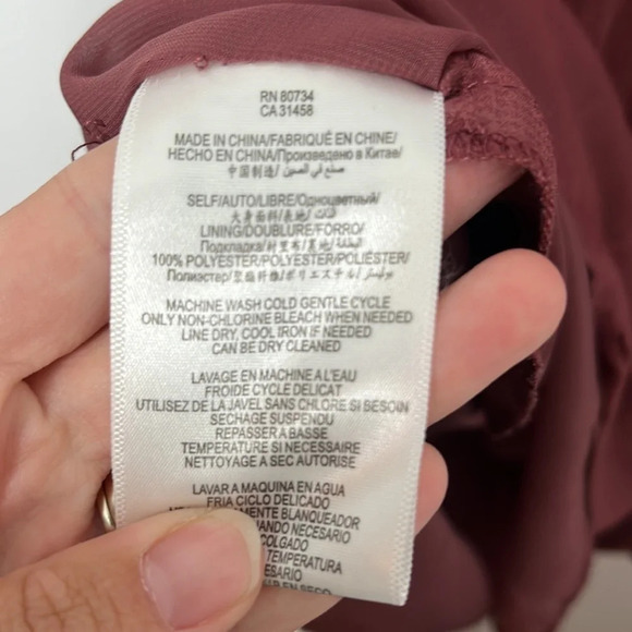 BCBGeneration Juto Kimono Sleeve Mauve Faux Wrap Dress - Picture 5 of 6